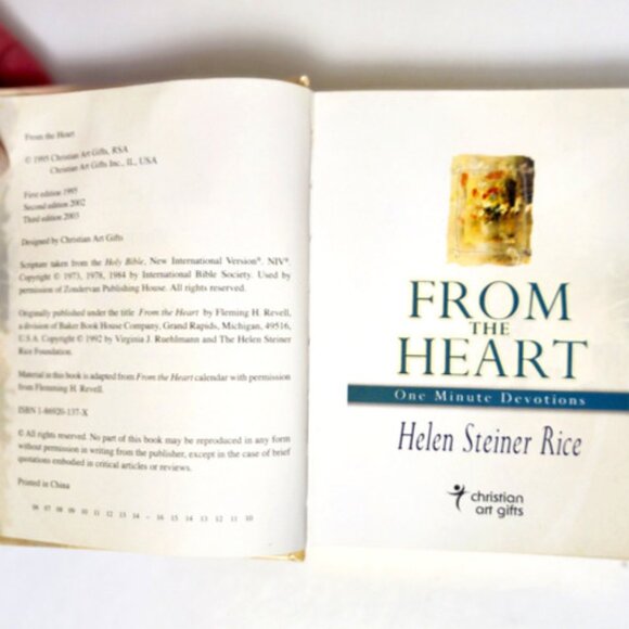 From the Heart One Minute Devotions 2003HC by Helen Steiner Rice - Picture 3 of 6